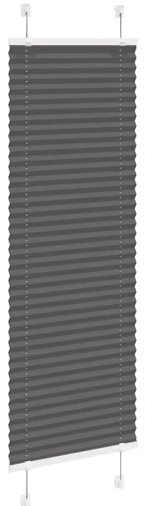Preto Plissada Cega 50x150 cm Largura Tecido 49,4 cm Poliéster
