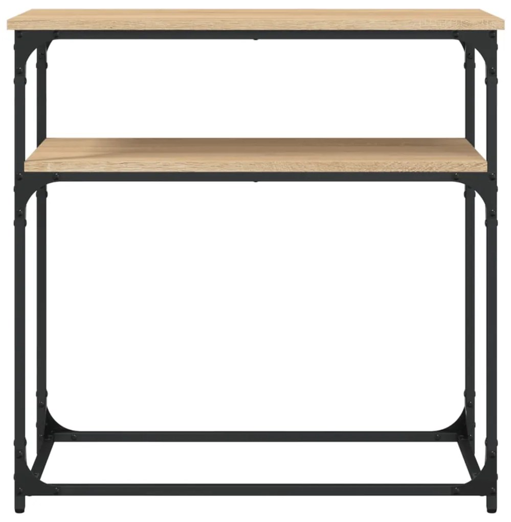 Mesa consola 75x35,5x75 cm derivados de madeira carvalho sonoma