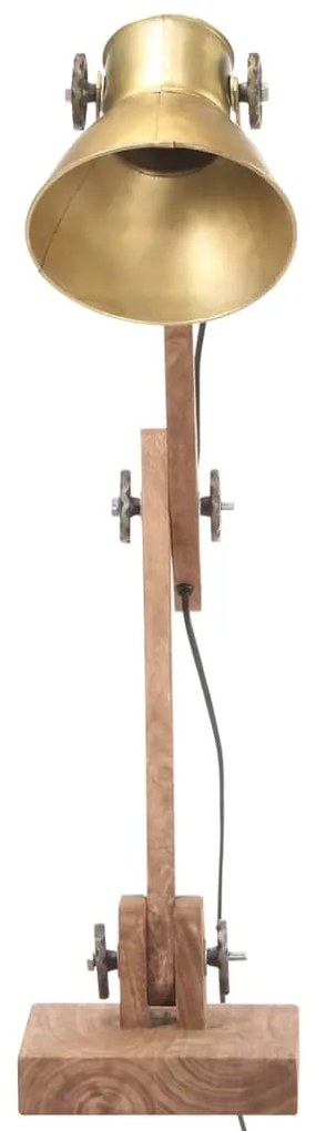 Candeeiro secretária industrial redondo 58x18x90cm E27 bronze