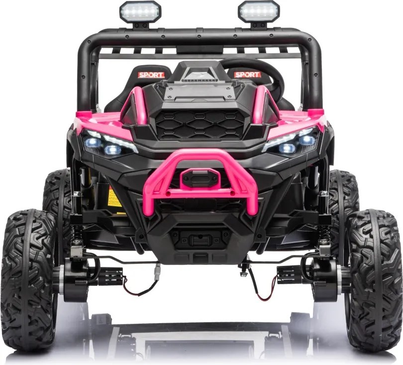 Carro elétrico para Crianças 3 a 8 anos, 12V 4x4 Buggy Sport OUTLAND, Rodas de espuma EVA, Controle remoto Rosa