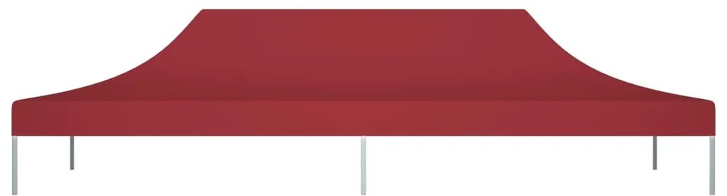 Teto para tenda de festas 6x3 m 270 g/m² bordô