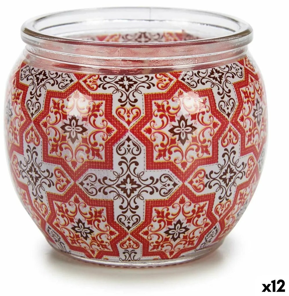 Vela Perfumada Romã 7,5 x 6,3 x 7,5 cm (12 Unidades)