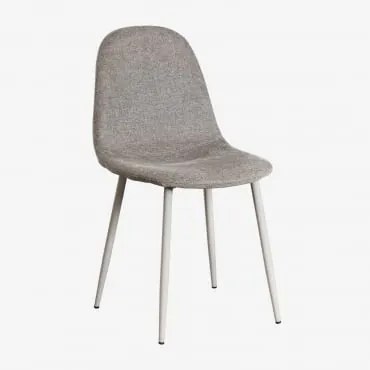 Cadeira De Jantar Glamm Deluxe Toupeira Claro & Tecido Castanho Areia - Sklum