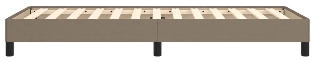 Estrutura cama sem colchão 100x200 cm tecido cinza-acastanhado