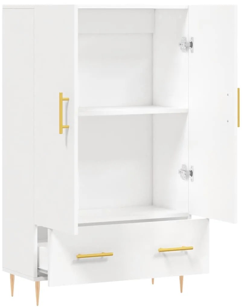 Aparador alto 69,5x31x115 cm derivados de madeira branco
