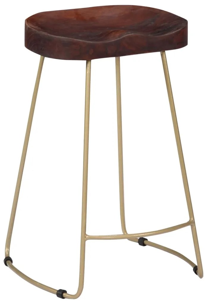 Bancos de bar Gavin 2 pcs madeira mangueira maciça