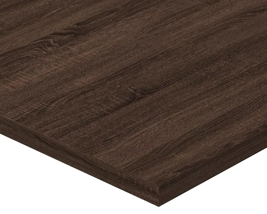Prateleiras parede 4 pcs derivados de madeira carvalho castanho