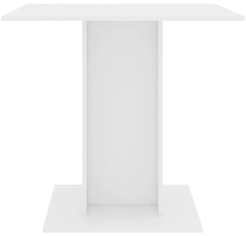 Mesa de jantar 80x80x75 cm contraplacado branco