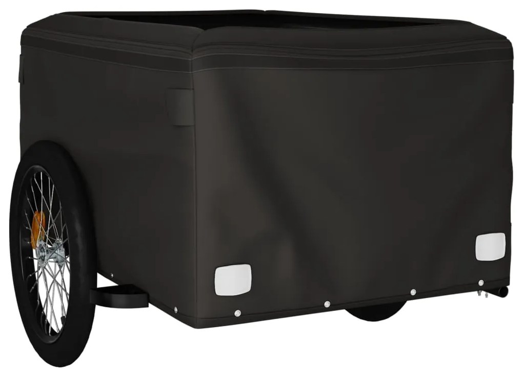 Reboque para bicicleta 45 kg ferro preto e vermelho