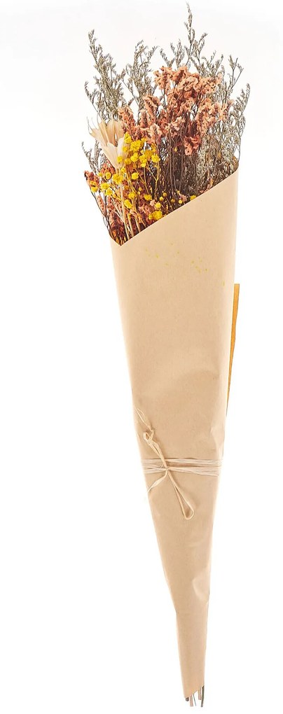 Ramo de flores secas laranja e amarelo 65 cm CARTAYA Beliani