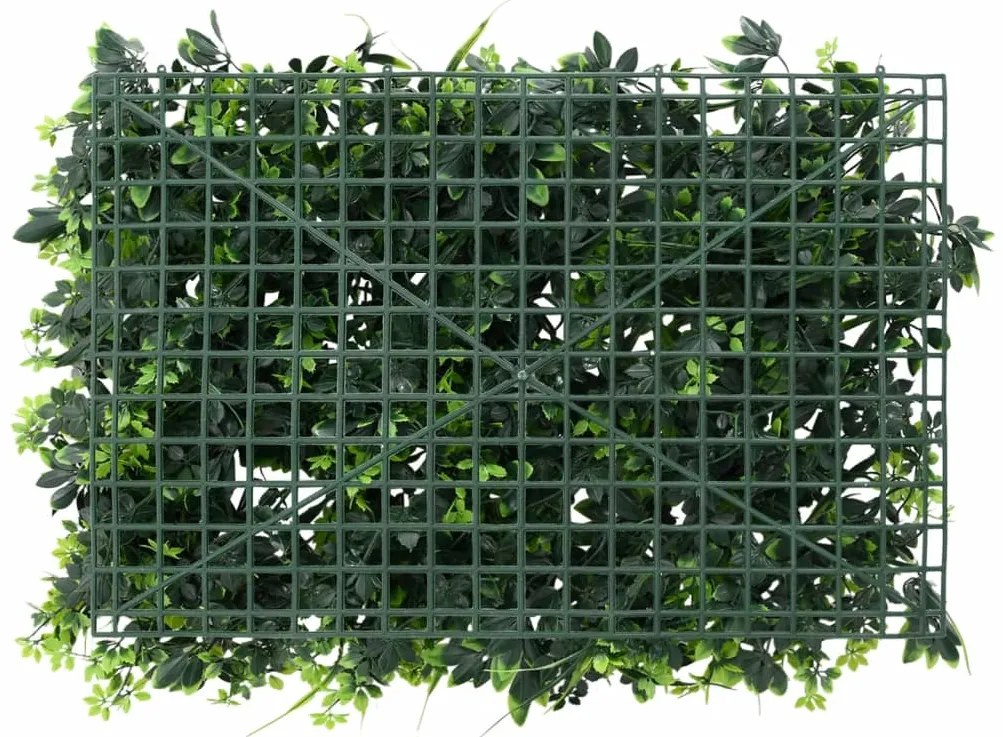 Vedação de folhas artificiais 24 pcs 40x60 cm verde