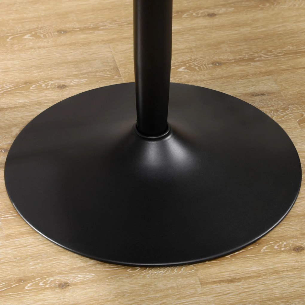 Mesa de Cozinha Redonda Mesa de Jantar Moderna para 2 Pessoas com Base