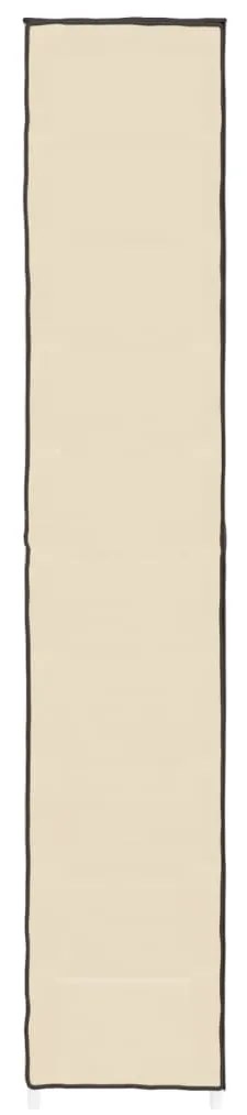 Sapateira 60x30x166 cm tecido cor creme
