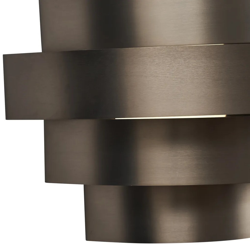 Candeeiro de parede moderno cor de bronze, incluindo LED regulável em 3 níveis - Lines Moderno