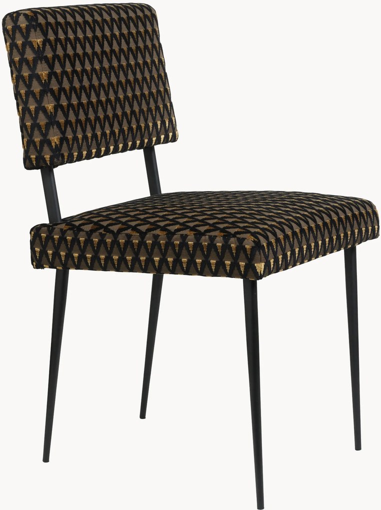Cadeira de jantar estofada em veludo M-Chair