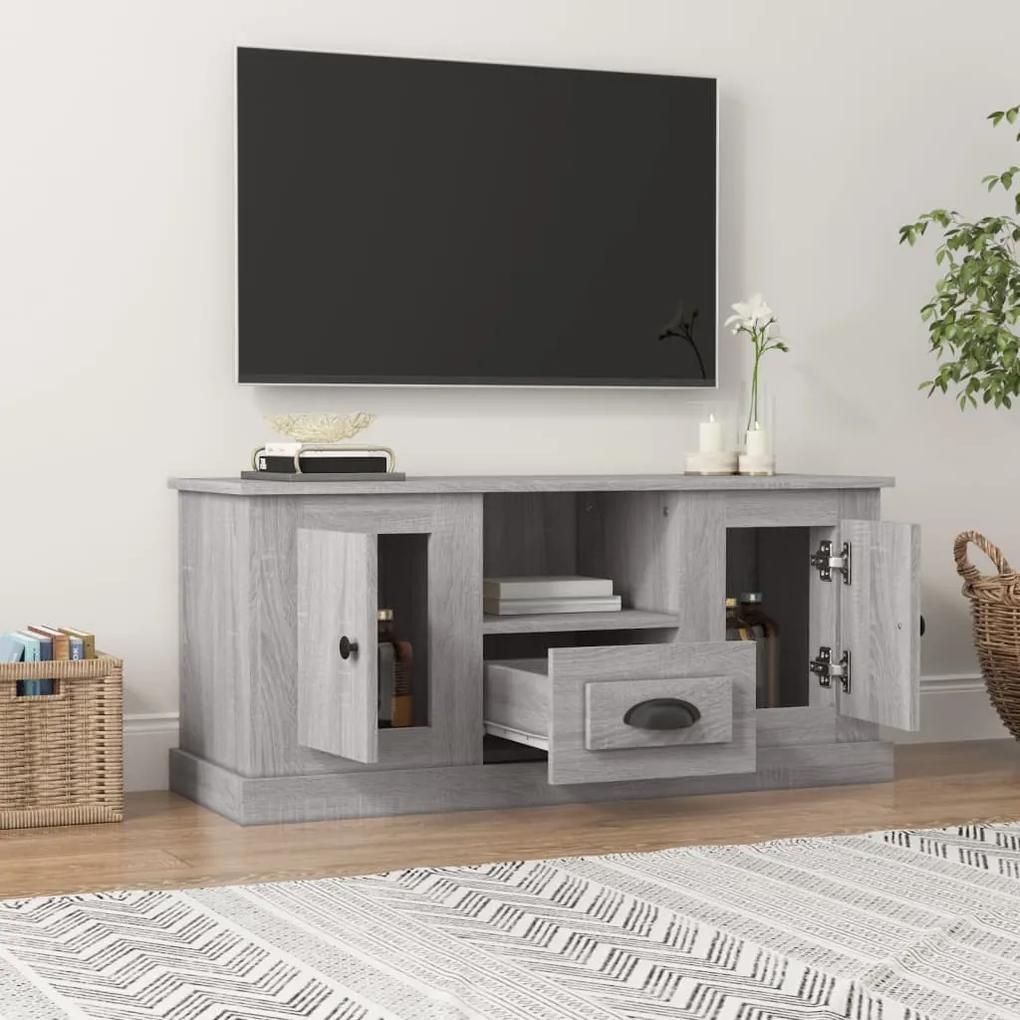 Móvel de TV 100x35,5x45 cm derivados de madeira cinzento sonoma