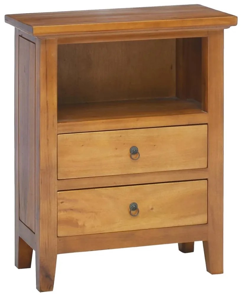 vidaXL Mesa de cabeceira 60x30x75 cm madeira de mogno maciça