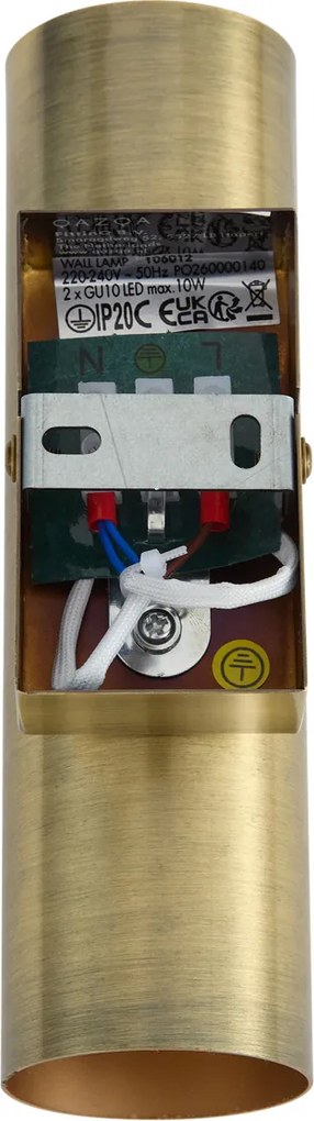 Candeeiro de parede moderno bronze 2 luzes - Jeana