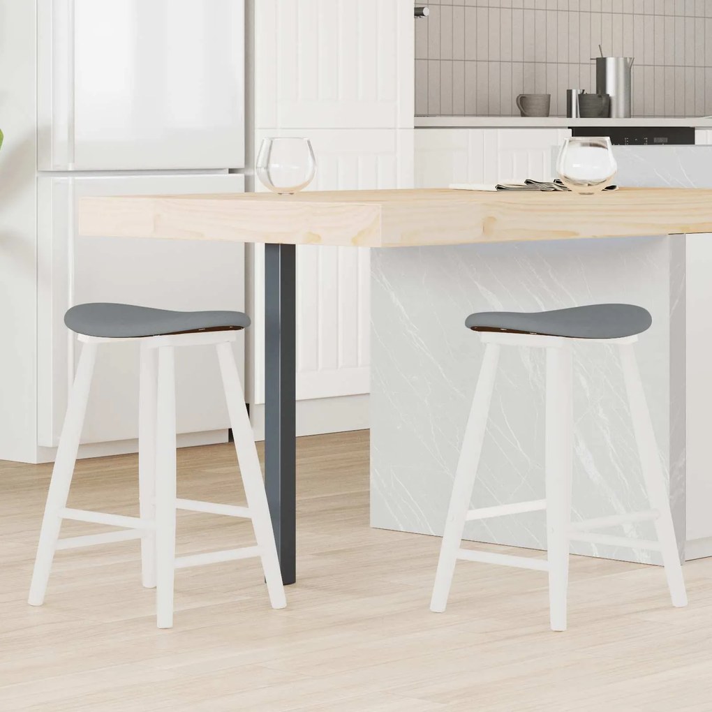 vidaXL Cadeiras de Jantar 2 pcs Branco 46 x 37 x 63 cm