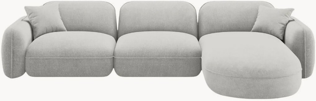 Sofá de canto modular em veludo Lucien (3 lugares), canto à direita