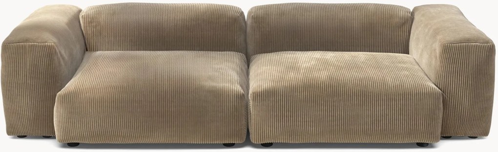 Sofá modular em bombazina Vetsak (3 lugares)