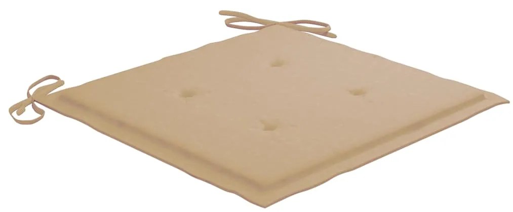 Cadeiras de jardim com almofadões 2 pcs acácia maciça