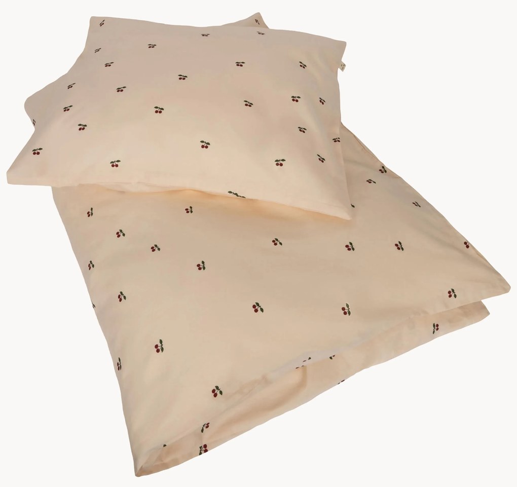 Roupa de cama para criança em algodão orgânico Cherry, vários tamanhos