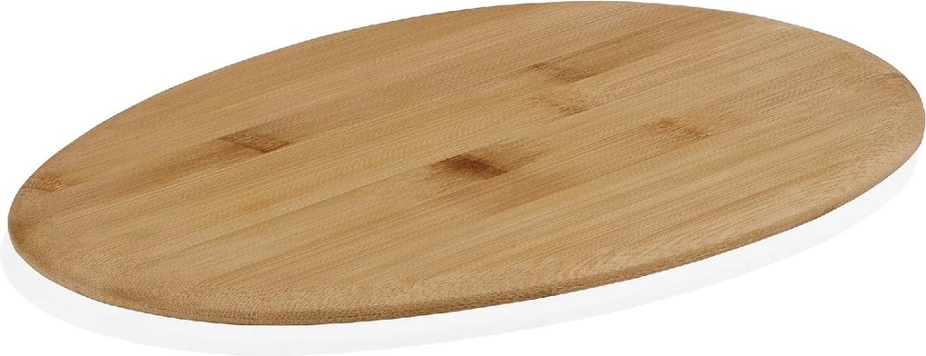 Tábua de Corte Oval em Bambu 31 x 23 x 1 cm