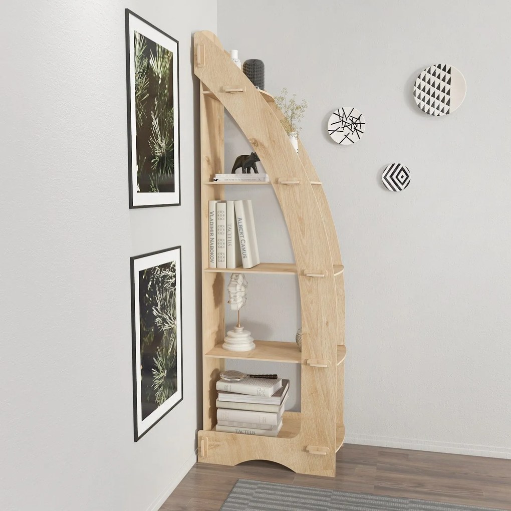 Estante Orsa – Carvalho – 58 cm x 180 cm x 31,6 cm