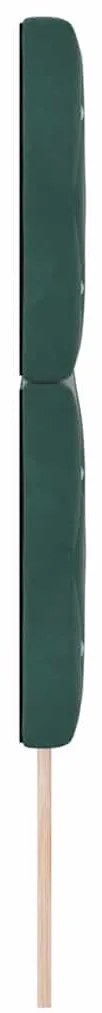 Cabeceira LED Verde Escuro 80 cm com Veludo