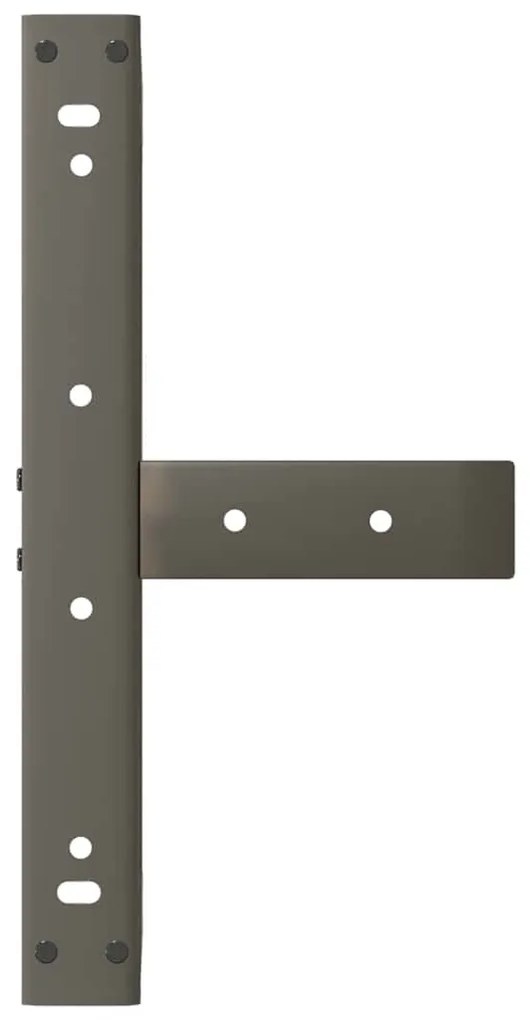 Pés para mesa de centro em forma de T, 2 peças, preto, 50x25x(30-31) c