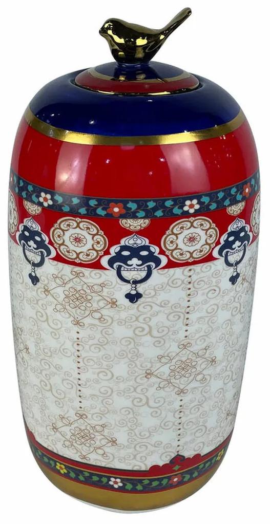 Vaso DKD Home Decor Porcelana Shabby Chic (16 x 16 x 32 cm)