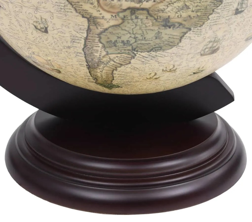 Garrafeira de mesa em forma de globo madeira de eucalipto verde