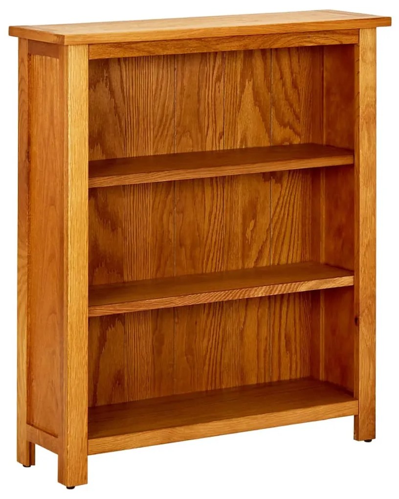 vidaXL Estante com 3 prateleiras 70x22,5x82 cm madeira carvalho maciça