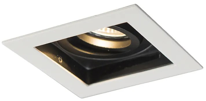 LED Foco embutido inteligente branco incl. WiFi GU10 ajustável - Carree Moderno