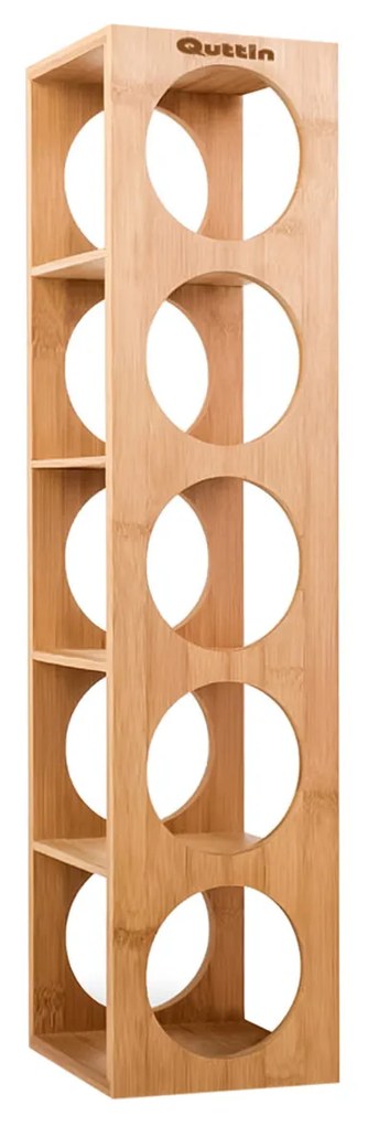 Garrafeira Bambu 5 Cavidades 53X13.5X13CM