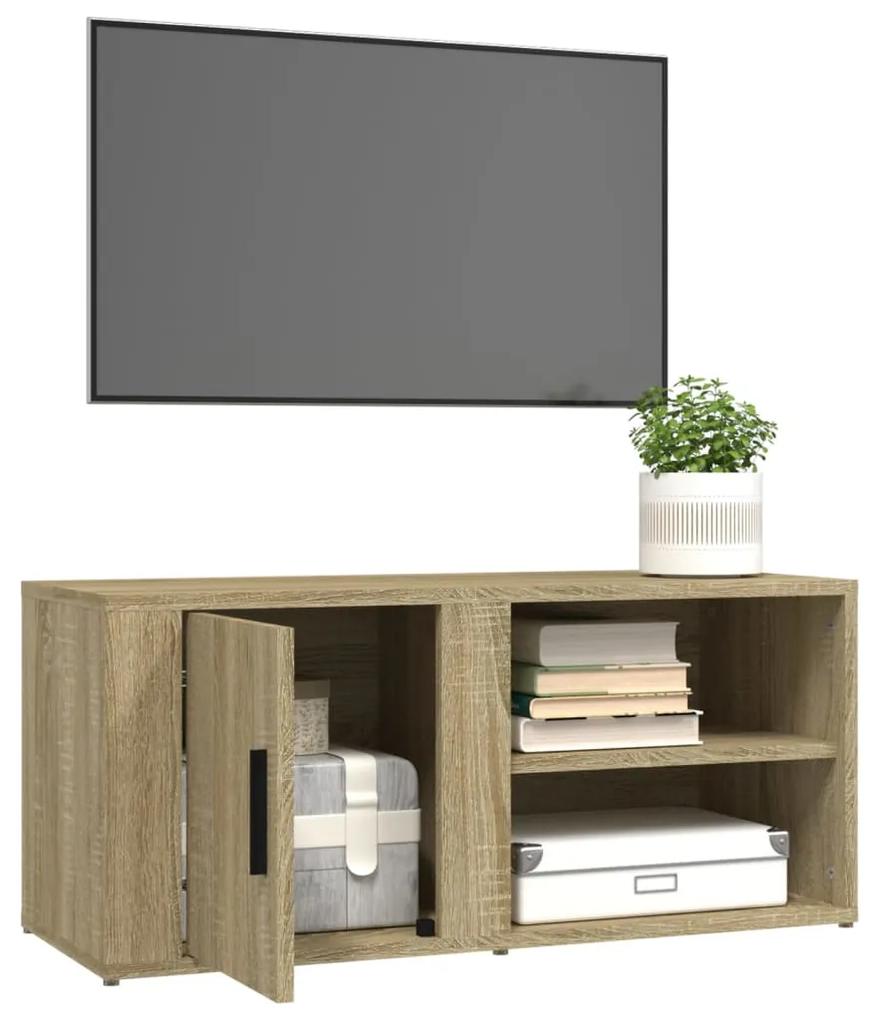 Móvel de TV 80x31,5x36 cm derivados de madeira carvalho sonoma