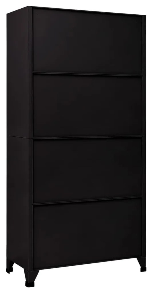 Cacifo aço 90x45x180 cm preto