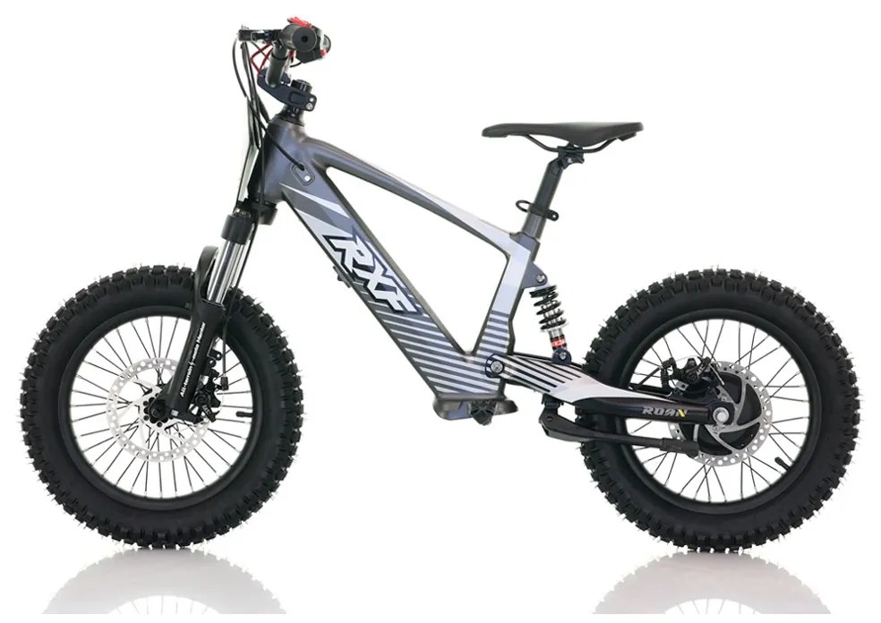 Bicicleta elétrica infantil 350W 16" Roan RXF Evo-S Cinzento