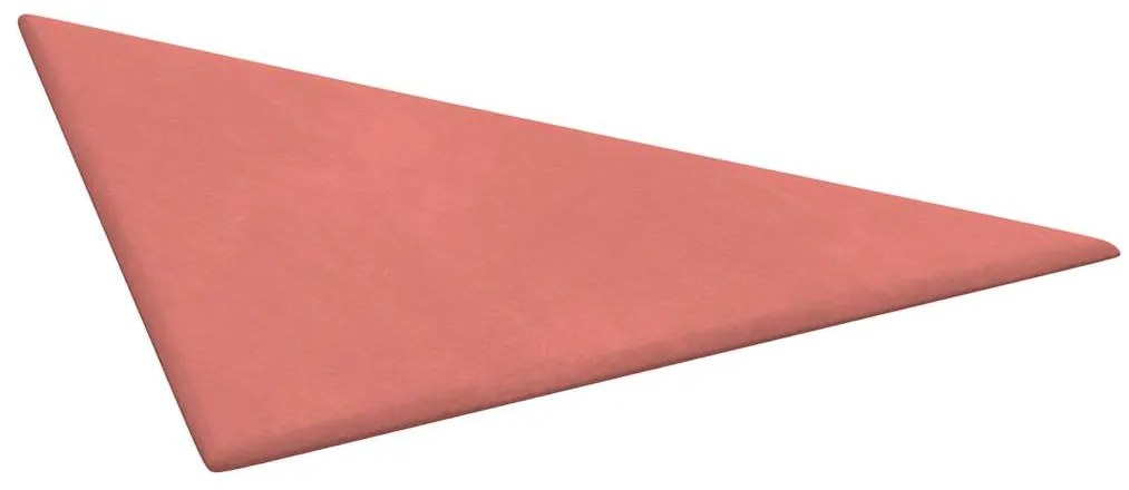 Painel de parede 12 pcs 30x30 cm veludo 0,54 m² rosa