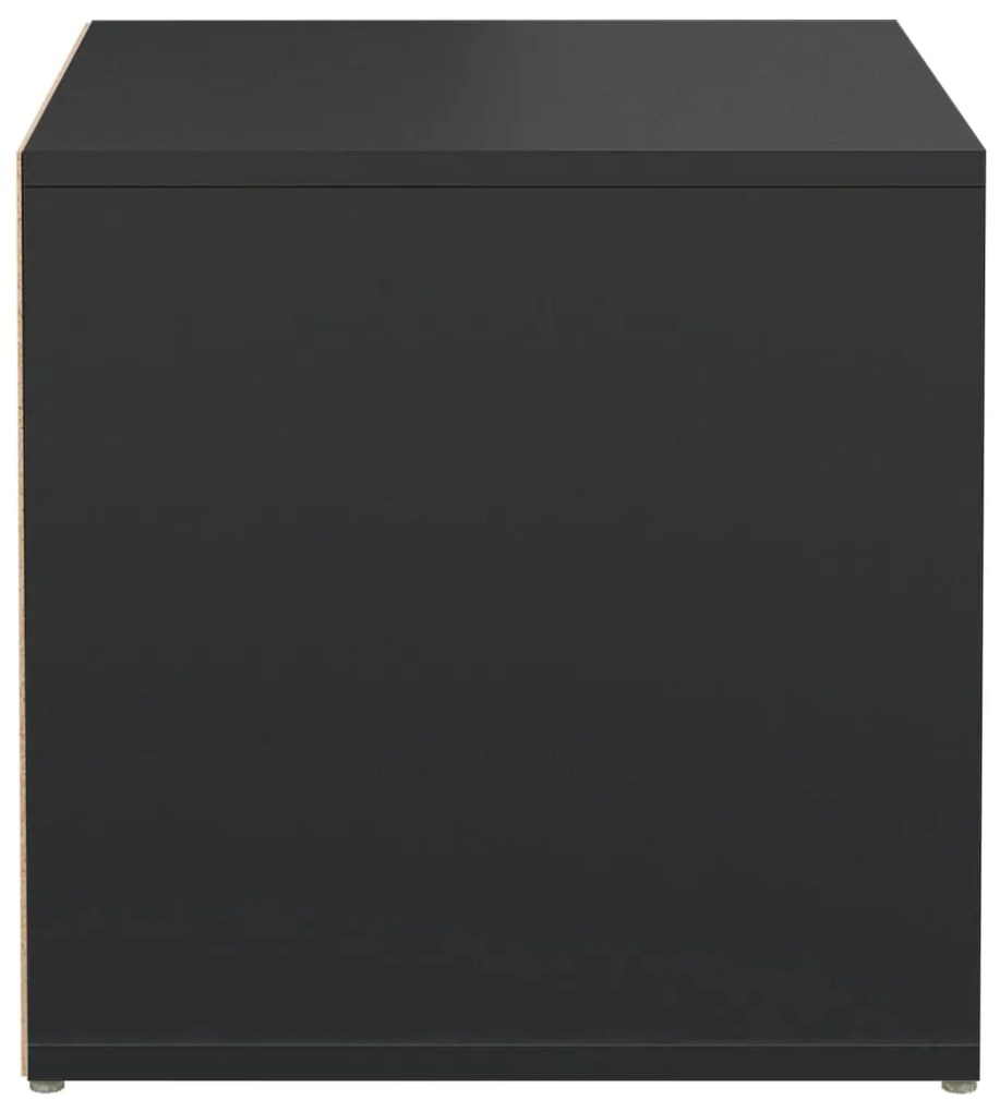 Caixa com gaveta 40,5x40x40 cm derivados de madeira preto