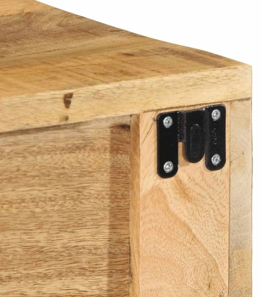 Armário de TV para parede 80x30x19 cm mangueira áspera maciça