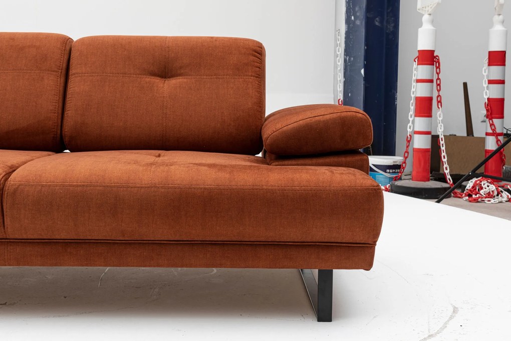 Sofá-Cama de 2 Lugares Mustang – Laranja – 199x99x83 cm