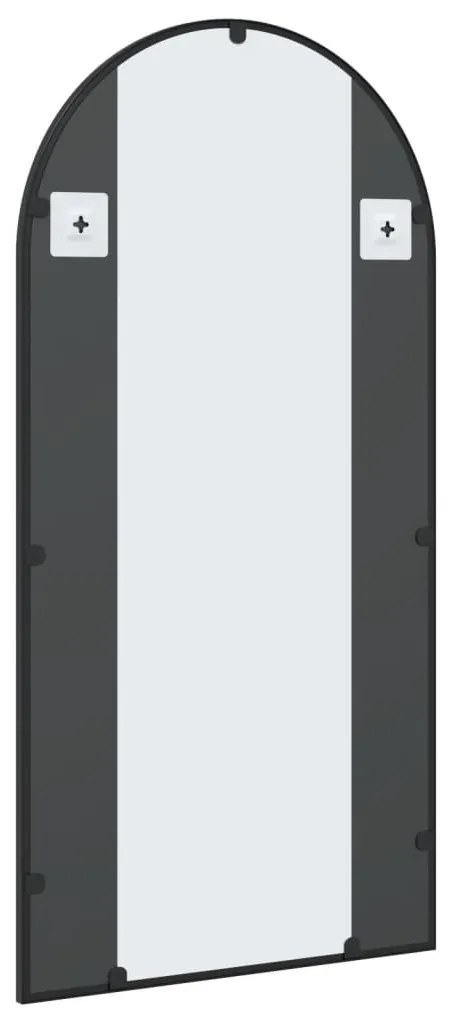 Espelho de parede arqueado 50x100 cm ferro preto