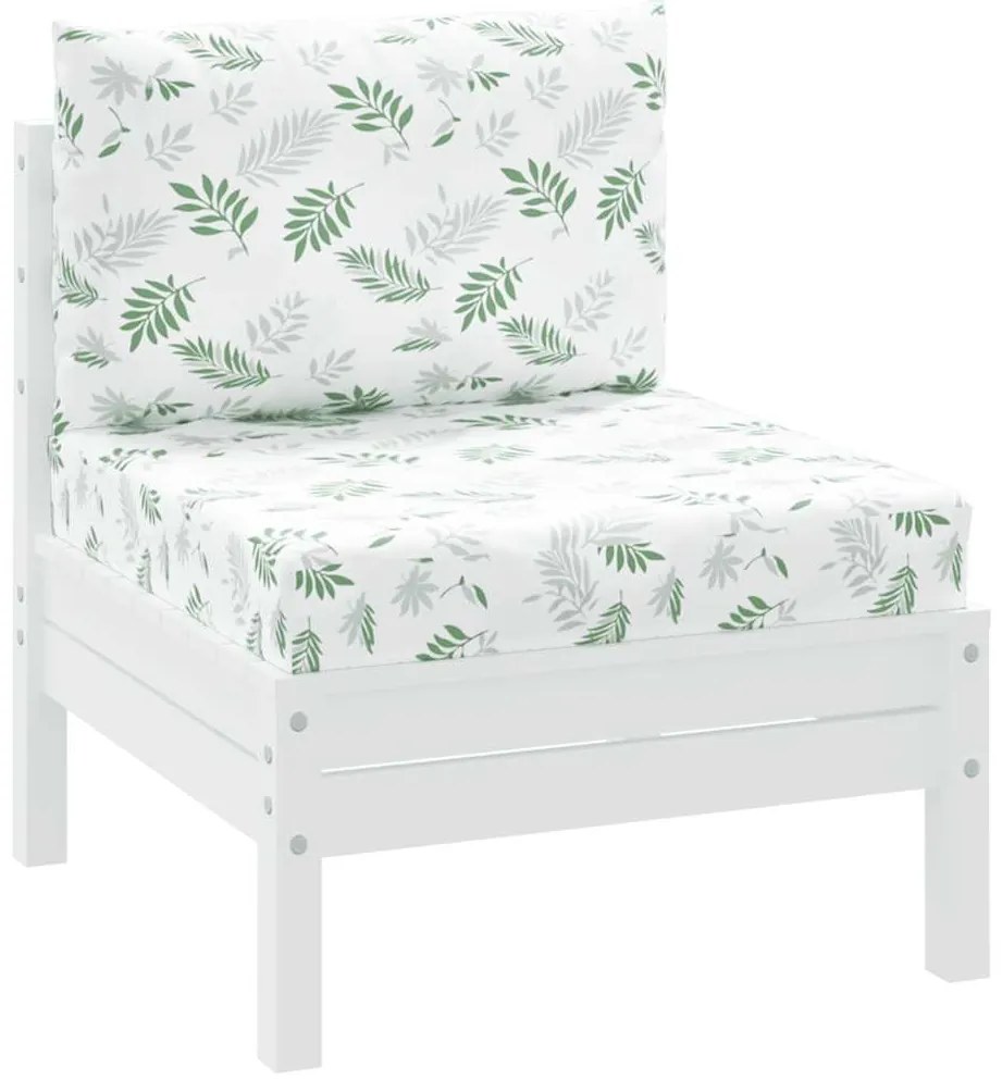 Almofadões p/ móveis paletes 2 pcs tecido oxford padrão folhas
