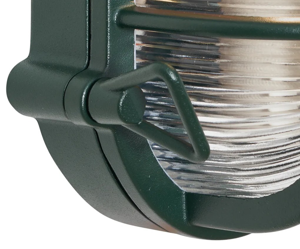 Candeeiro de Parede e Teto Exterior Verde Escuro Oval IP44 - Noutica Industrial