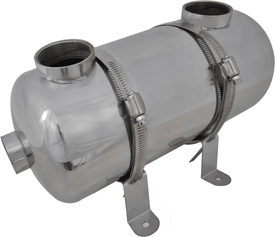 Permutador de calor, piscina, 355 x 134 mm 40 kW