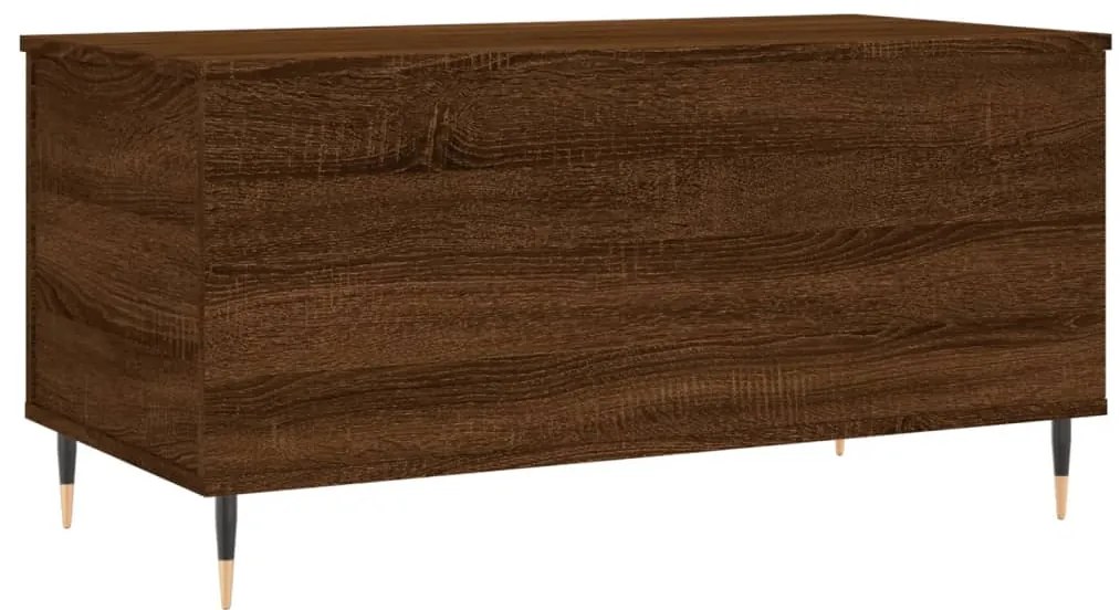 Mesa centro 90x44,5x45 cm derivados madeira carvalho castanho