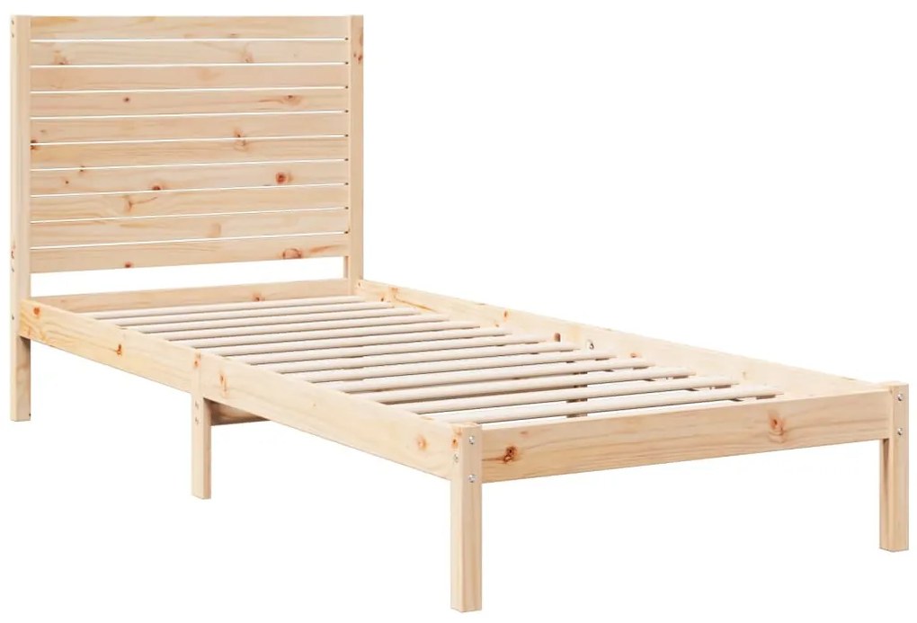 Cama extra longa sem colchão 100x220 cm madeira maciça