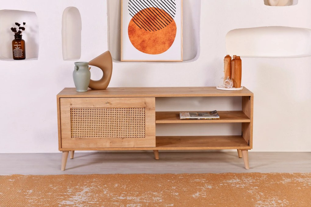 Móvel TV Hazeran – Carvalho – 138 cm x 55 cm x 41 cm